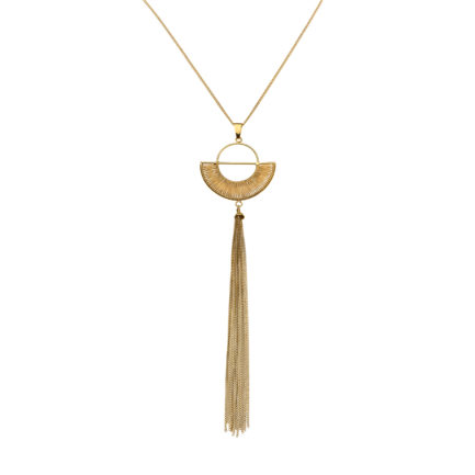 Collar resplandor cadenas con baño de oro de 18k