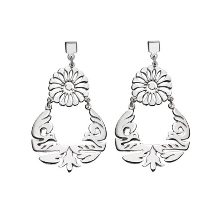 Arete flor y pájaros Tuxtepec